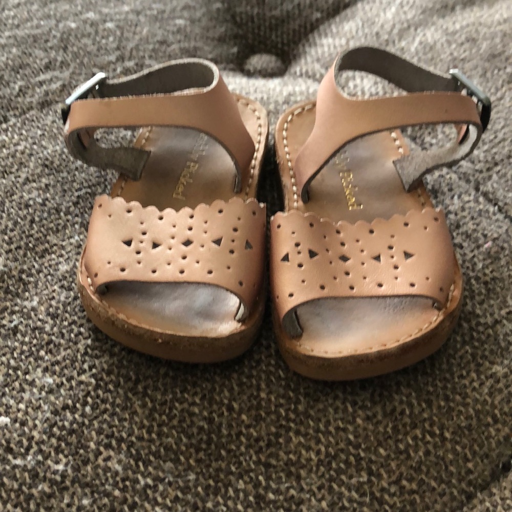 FRESHLY PICKED size 3 Laguna rose gold sandals
